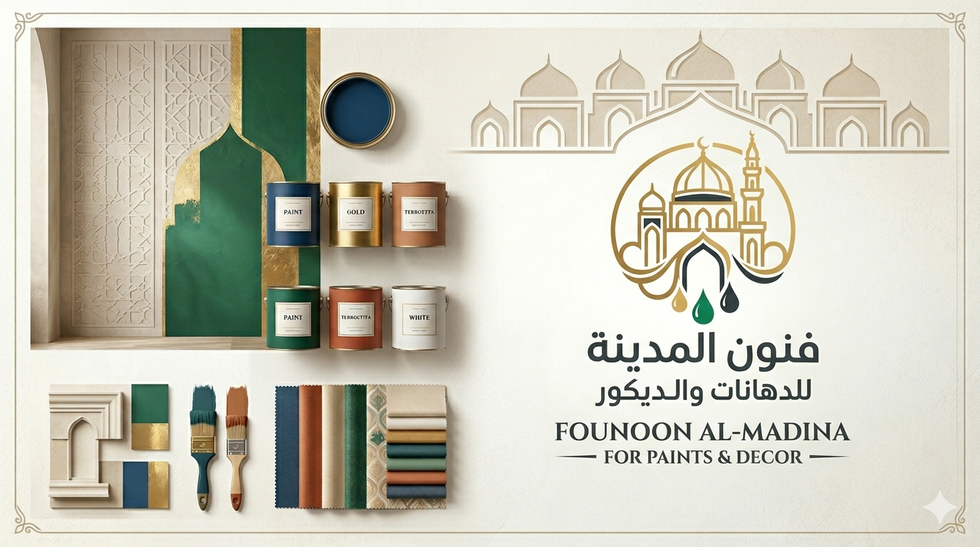 غلاف موقع فنون المدية للدهانات والديكورات